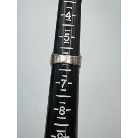 Vintage Carolyn Pollack size 6 Carved Mother of Pearl Sterling Silver Ring - Picture 8 of 13